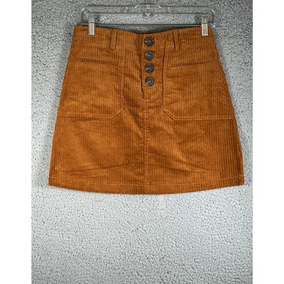 Shinestar Dresses & Skirts - Shinestar Mini Skirt Women M Brown Corduroy Y2K Taylor Swift core New with Tag